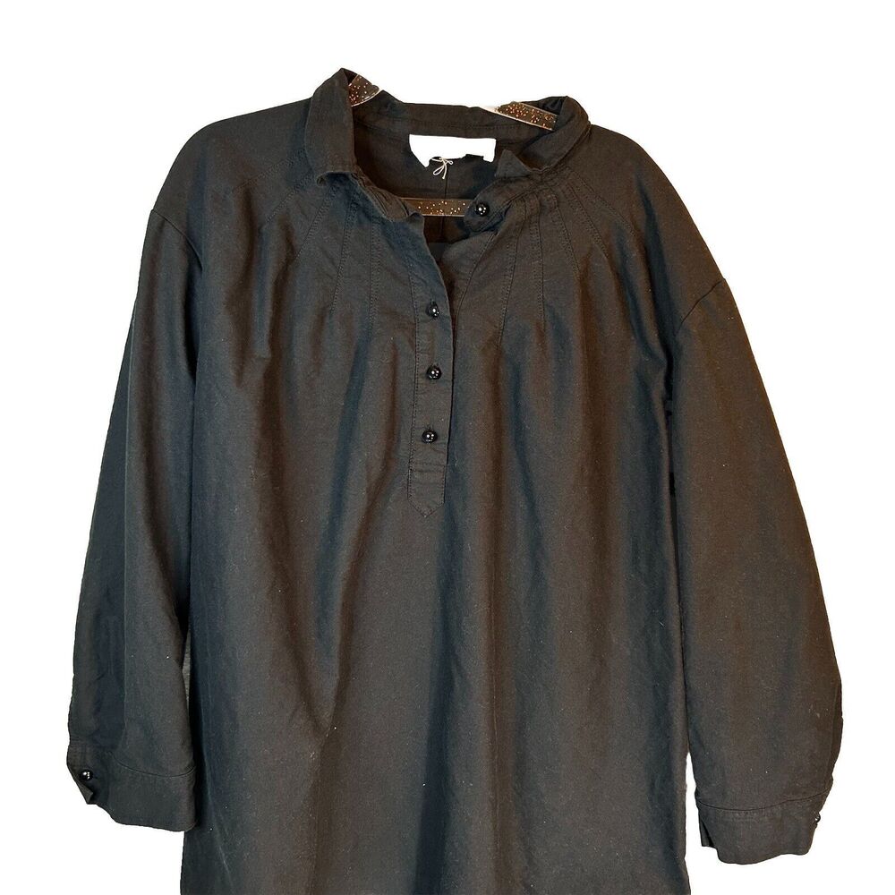 Pomander Tuckernuck Women's Black Place Polly Mini‎ Dress M *Missing  1 Button
